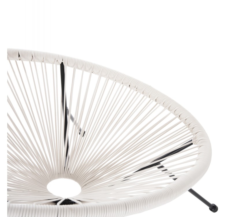 ΣΕΤ ΕΞΩΤΕΡΙΚΟΥ ΧΩΡΟΥ 3ΤΜΧ ACAPULCO HM11861.12 P.E.RATTAN ΛΕΥΚΟ-ΜΕΤΑΛΛΟ ΣΕ ΜΑΥΡΟ