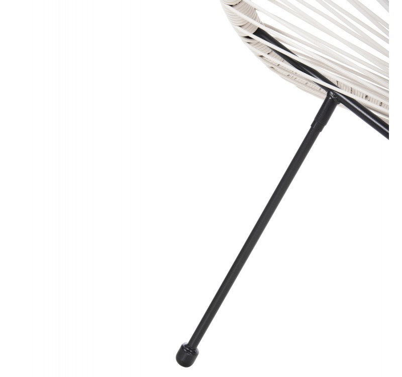 ΣΕΤ ΕΞΩΤΕΡΙΚΟΥ ΧΩΡΟΥ 3ΤΜΧ ACAPULCO HM11861.12 P.E.RATTAN ΛΕΥΚΟ-ΜΕΤΑΛΛΟ ΣΕ ΜΑΥΡΟ