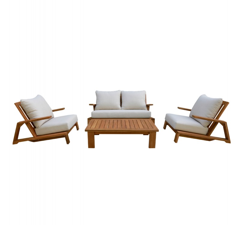 ΠΟΛΥΘΡΟΝΑ LOUNGE MIREX HM6641 ΞΥΛΟ ΑΚΑΚΙΑΣ ΦΥΣΙΚΟ-ΕΚΡΟΥ ΜΑΞΙΛΑΡΙΑ 81x96x68Υεκ