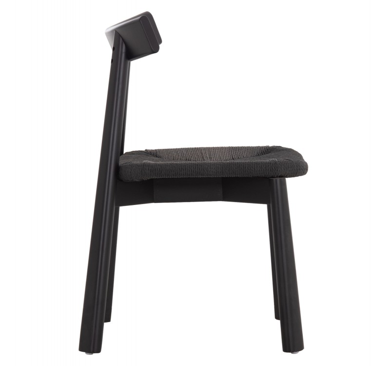 KΑΡΕΚΛΑ ΤΡΑΠΕΖΑΡΙΑΣ OSORIO HM18335.02 RUBBERWOOD & ΣΧΟΙΝΙ ΣΕ ΜΑΥΡΟ 51x55x74Υεκ