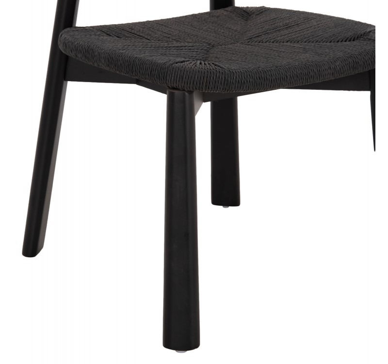 KΑΡΕΚΛΑ ΤΡΑΠΕΖΑΡΙΑΣ OSORIO HM18335.02 RUBBERWOOD & ΣΧΟΙΝΙ ΣΕ ΜΑΥΡΟ 51x55x74Υεκ