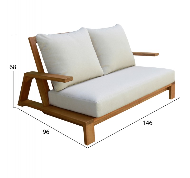 ΣΕΤ ΣΑΛΟΝΙ LOUNGE 4ΤΜΧ MIREX HM6521 ΞΥΛΟ ΑΚΑΚΙΑΣ--ΠΟΛΥΕΣΤΕΡΙΚΑ ΜΑΞΙΛΑΡΙΑ ΕΚΡΟΥ