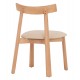 KΑΡΕΚΛΑ ΤΡΑΠΕΖΑΡΙΑΣ OSORIO HM18335.11 RUBBERWOOD ΦΥΣΙΚΟ-ΕΚΡΟΥ PU 51x55x74Υεκ
