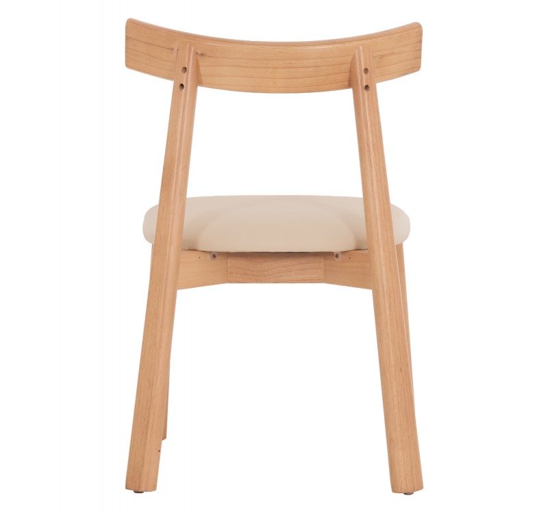 KΑΡΕΚΛΑ ΤΡΑΠΕΖΑΡΙΑΣ OSORIO HM18335.11 RUBBERWOOD ΦΥΣΙΚΟ-ΕΚΡΟΥ PU 51x55x74Υεκ