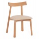 KΑΡΕΚΛΑ ΤΡΑΠΕΖΑΡΙΑΣ OSORIO HM18335.11 RUBBERWOOD ΦΥΣΙΚΟ-ΕΚΡΟΥ PU 51x55x74Υεκ