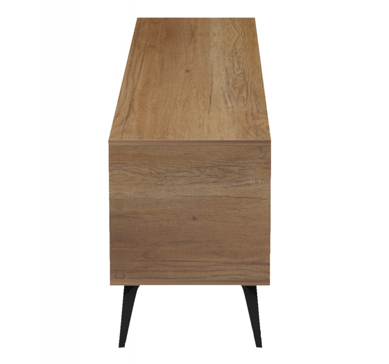 ΕΠΙΠΛΟ ΤΗΛΕΟΡΑΣΗΣ CATERRA HM18374.14 ΜΕΛΑΜΙΝΗ ΦΥΣΙΚΟ-MOORE STONE 180Χ35.5Χ48Υεκ.