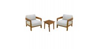 LOUNGE ΣΕΤ SOLARA HM10892 ΤΡΑΠΕΖΑΚΙ & 2 ΠΟΛΥΘΡΟΝΕΣ--ΞΥΛΟ ΑΚΑΚΙΑΣ--ΕΚΡΟΥ ΜΑΞΙΛΑΡΙΑ