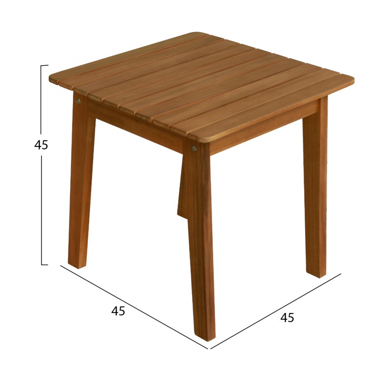 LOUNGE ΣΕΤ MIREX HM10893 ΤΡΑΠΕΖΑΚΙ & 2 ΠΟΛΥΘΡΟΝΕΣ--ΞΥΛΟ ΑΚΑΚΙΑΣ--ΕΚΡΟΥ ΜΑΞΙΛΑΡΙΑ