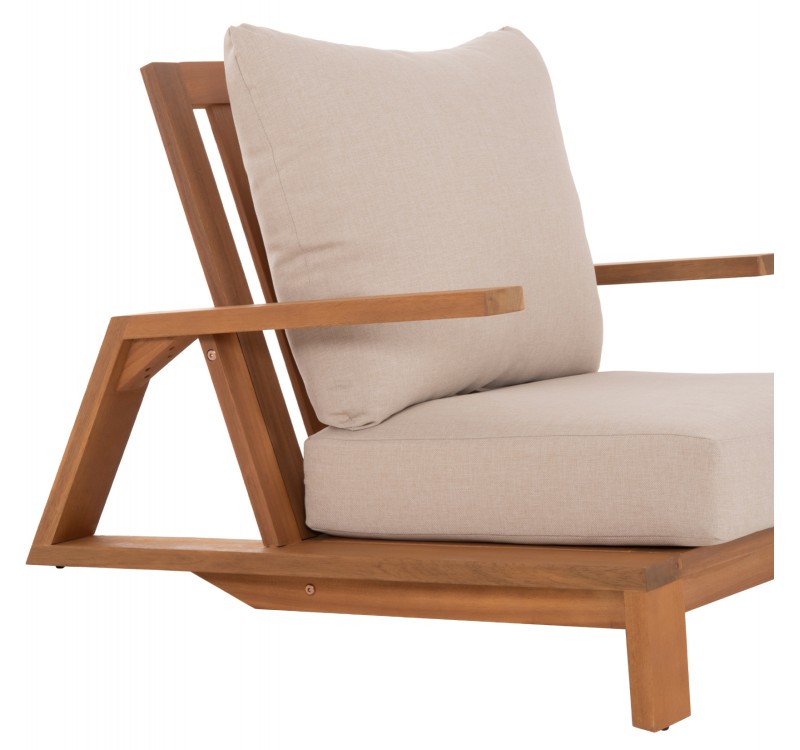 LOUNGE ΣΕΤ MIREX HM10893 ΤΡΑΠΕΖΑΚΙ & 2 ΠΟΛΥΘΡΟΝΕΣ--ΞΥΛΟ ΑΚΑΚΙΑΣ--ΕΚΡΟΥ ΜΑΞΙΛΑΡΙΑ