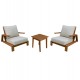 LOUNGE ΣΕΤ MIREX HM10893 ΤΡΑΠΕΖΑΚΙ & 2 ΠΟΛΥΘΡΟΝΕΣ--ΞΥΛΟ ΑΚΑΚΙΑΣ--ΕΚΡΟΥ ΜΑΞΙΛΑΡΙΑ