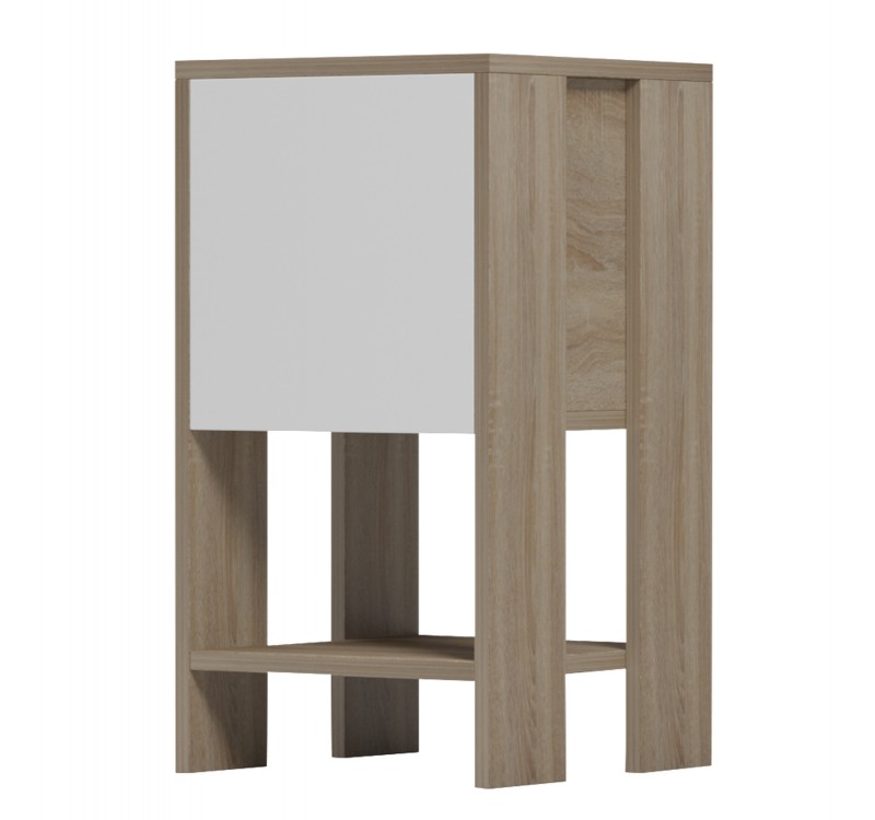 ΚΟΜΟΔΙΝΟ ARGUS HM18378.11 ΜΕΛΑΜΙΝΗ ΛΕΥΚΟ/SONAMA 30x30x55Υεκ.