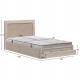 ΚΡΕΒΑΤΙ ΜΟΝΟ ΜΕ ΣΥΡΤΑΡΙ & ΣΤΡΩΜΑ MELANY HM10756.03 ΜΕΛΑΜΙΝΗ SONAMA--ΓΙΑ 90x190εκ