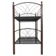 ΚΟΥΚΕΤΑ ΜΕ ΣΤΡΩΜΑΤΑ STOREY HM10749.10 ΜΕΤΑΛΛΟ & ΞΥΛΟ RUBBERWOOD--ΣΤΡΩΜΑΤΑ 90x190εκ.