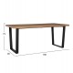 ΣΕΤ ΤΡΑΠΕΖΑΡΙΑΣ 7ΤΜΧ ASTORIA HM10933.02 MDF TOP--ΥΦΑΣΜΑ ΜΠΕΖ/ΚΑΦΕ & ΜΕΤΑΛΛΟ ΜΑΥΡΟ