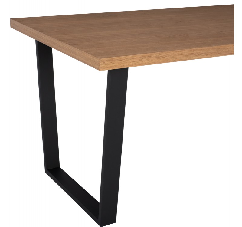 ΣΕΤ ΤΡΑΠΕΖΑΡΙΑΣ 7ΤΜΧ ASTORIA HM10933.02 MDF TOP--ΥΦΑΣΜΑ ΜΠΕΖ/ΚΑΦΕ & ΜΕΤΑΛΛΟ ΜΑΥΡΟ