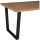 ΣΕΤ ΤΡΑΠΕΖΑΡΙΑΣ 7ΤΜΧ ASTORIA HM10933.02 MDF TOP--ΥΦΑΣΜΑ ΜΠΕΖ/ΚΑΦΕ & ΜΕΤΑΛΛΟ ΜΑΥΡΟ