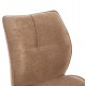ΣΕΤ ΤΡΑΠΕΖΑΡΙΑΣ 7ΤΜΧ GAFF HM10935.03 MDF TOP ΚΑΡΥΔΙ--ΥΦΑΣΜΑ TAUPE & ΜΕΤΑΛΛΟ ΜΑΥΡΟ