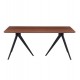 ΣΕΤ ΤΡΑΠΕΖΑΡΙΑΣ 7ΤΜΧ GAFF HM10935.03 MDF TOP ΚΑΡΥΔΙ--ΥΦΑΣΜΑ TAUPE & ΜΕΤΑΛΛΟ ΜΑΥΡΟ