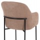 ΣΕΤ ΤΡΑΠΕΖΑΡΙΑΣ 7ΤΜΧ MANIDO HM10949.03 MDF TOP--ΥΦΑΣΜΑ TAUPE & ΜΕΤΑΛΛΟ ΜΑΥΡΟ