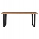 ΣΕΤ ΤΡΑΠΕΖΑΡΙΑΣ 7ΤΜΧ MANIDO HM10949.03 MDF TOP--ΥΦΑΣΜΑ TAUPE & ΜΕΤΑΛΛΟ ΜΑΥΡΟ