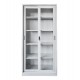 ΒΙΒΛΙΟΘΗΚΗ ΜΕ ΣΥΡΟΜΕΝΕΣ ΠΟΡΤΕΣ SIDER HM6632.02 ΜΕΤΑΛΛΙΚΗ ΛΕΥΚΗ 90x40x185Υεκ