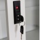 ΒΙΒΛΙΟΘΗΚΗ ΜΕ ΣΥΡΟΜΕΝΕΣ ΠΟΡΤΕΣ SIDER HM6632.02 ΜΕΤΑΛΛΙΚΗ ΛΕΥΚΗ 90x40x185Υεκ