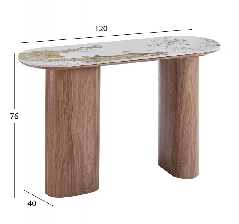 ΚΟΝΣΟΛΑ MARBLEX HM18446 ΚΕΡΑΜΙΚΟ TOP PANDORA--MDF ΠΟΔΙΑ 120x40x76Υεκ