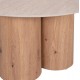 ΤΡΑΠΕΖΙ ΣΑΛΟΝΙΟΥ SILVA HM18443 ΚΕΡΑΜΙΚΟ TOP ΟΨΗ ΤΡΑΒΕΡΤΙΝΑΣ-MDF ΦΥΣΙΚΟ Φ80x45Υεκ.