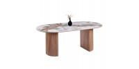 ΤΡΑΠΕΖΙ ΟΒΑΛ MARBLEX HM18428 ΚΕΡΑΜΙΚΟ TOP ΣΕ PANDORA--MDF ΠΟΔΙΑ 210x100x77Υεκ