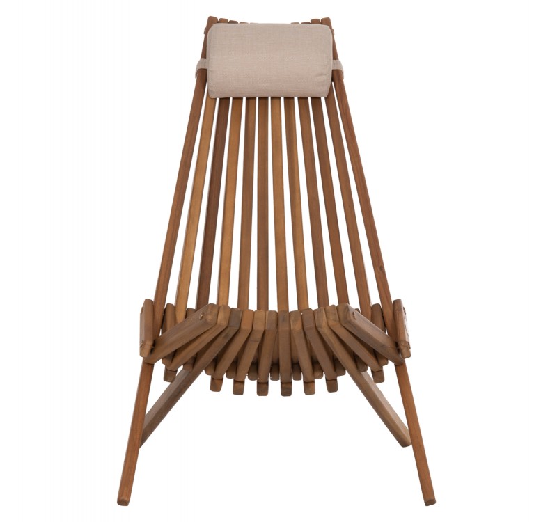 ΠΟΛΥΘΡΟΝΑ LOUNGE ΜΕ ΜΑΞΙΛΑΡΑΚΙ ΠΤΥΣΣΟΜΕΝΗ SHIGAN HM6530 ΞΥΛΟ ΑΚΑΚΙΑΣ 56.5x83x87Υεκ