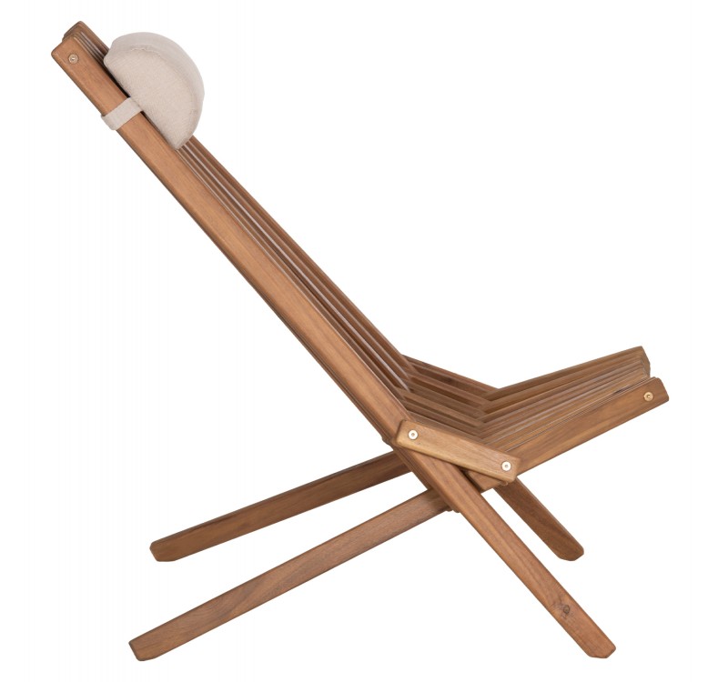ΠΟΛΥΘΡΟΝΑ LOUNGE ΜΕ ΜΑΞΙΛΑΡΑΚΙ ΠΤΥΣΣΟΜΕΝΗ SHIGAN HM6530 ΞΥΛΟ ΑΚΑΚΙΑΣ 56.5x83x87Υεκ