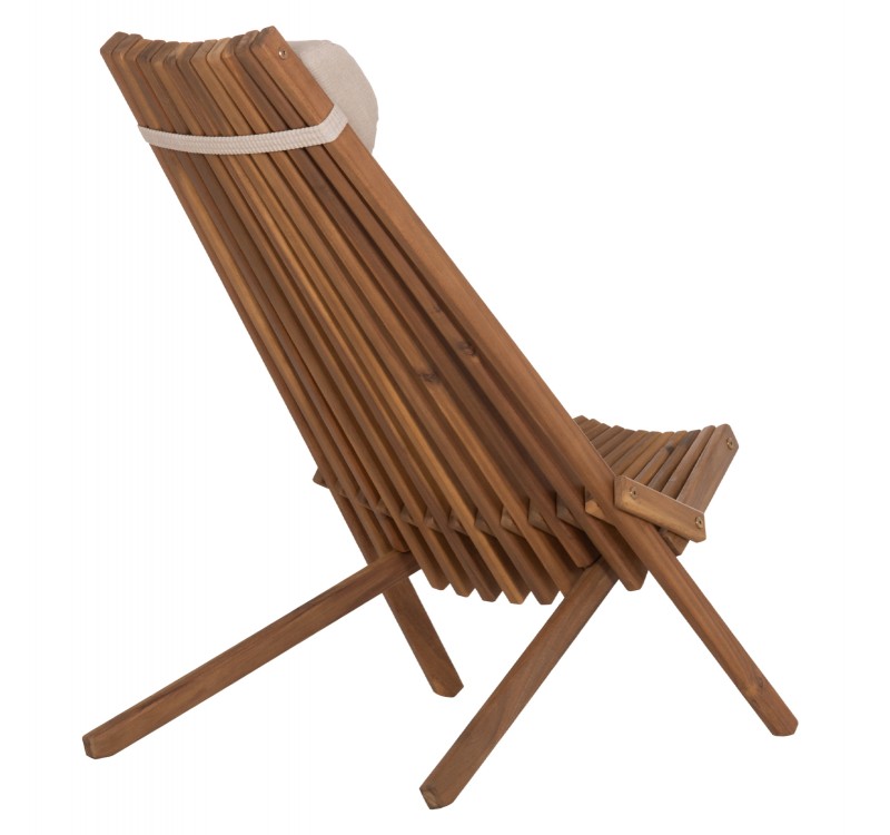 ΠΟΛΥΘΡΟΝΑ LOUNGE ΜΕ ΜΑΞΙΛΑΡΑΚΙ ΠΤΥΣΣΟΜΕΝΗ SHIGAN HM6530 ΞΥΛΟ ΑΚΑΚΙΑΣ 56.5x83x87Υεκ
