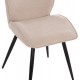 ΣΕΤ ΤΡΑΠΕΖΑΡΙΑΣ 5ΤΜΧ GAFF HM10847.02 MDF TOP ΦΥΣΙΚΟ--ΥΦΑΣΜΑ ΜΠΕΖ & ΜΕΤΑΛΛΟ ΜΑΥΡΟ