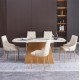 ΣΕΤ ΤΡΑΠΕΖΑΡΙΑΣ 7ΤΜΧ NORDU HM21359 ΚΕΡΑΜΙΚΟ TOP/MDF ΒΑΣΗ--PU ΚΡΕΜ/ΜΕΤΑΛ.ΠΟΔΙΑ