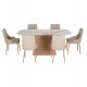 ΣΕΤ ΤΡΑΠΕΖΑΡΙΑΣ 7ΤΜΧ NORDU HM21359 ΚΕΡΑΜΙΚΟ TOP/MDF ΒΑΣΗ--PU ΚΡΕΜ/ΜΕΤΑΛ.ΠΟΔΙΑ