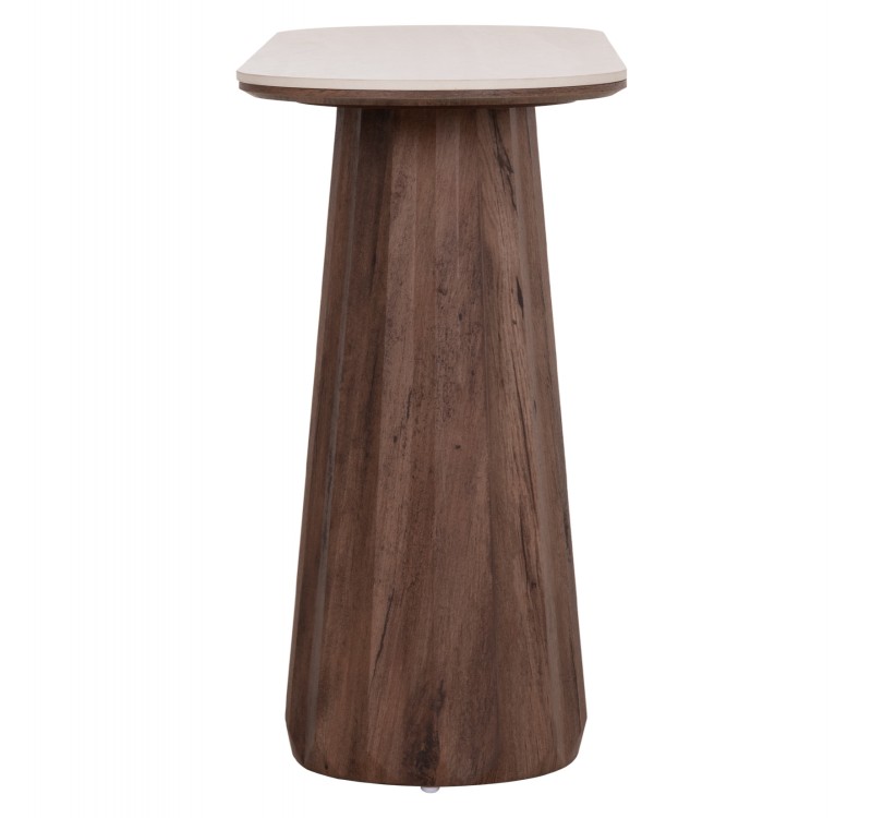 ΚΟΝΣΟΛΑ WALDEN HM18439 ΚΕΡΑΜΙΚΟ TOP ΤΡΑΒΕΡΤΙΝΑ--MDF ΒΑΣΗ ΚΑΡΥΔΙ 120x40x76Υεκ
