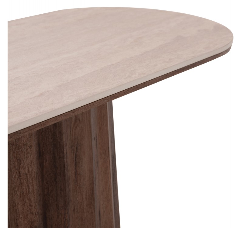 ΚΟΝΣΟΛΑ WALDEN HM18439 ΚΕΡΑΜΙΚΟ TOP ΤΡΑΒΕΡΤΙΝΑ--MDF ΒΑΣΗ ΚΑΡΥΔΙ 120x40x76Υεκ
