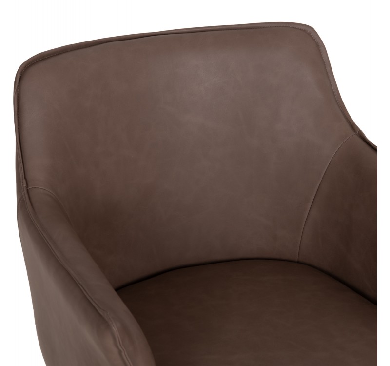 ΣΕΤ ΤΡΑΠΕΖΑΡΙΑΣ 7ΤΜΧ MELLOW HM21361 ΚΕΡΑΜΙΚΟ TOP/MDF ΠΟΔΙΑ--PU ΚΑΦΕ/ΜΕΤΑΛ.ΠΟΔΙΑ