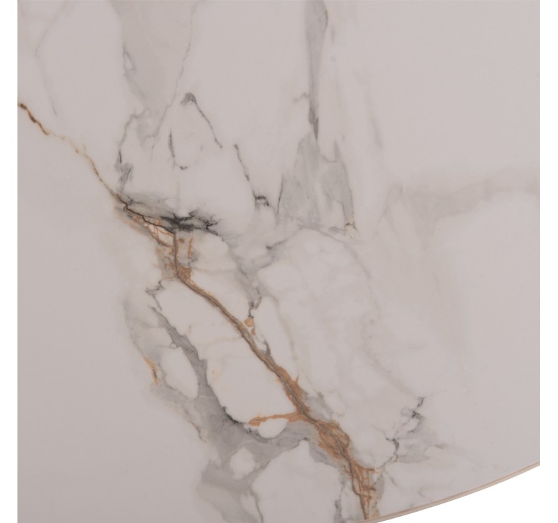 ΣΕΤ ΤΡΑΠΕΖΑΡΙΑΣ 7ΤΜΧ MELLOW HM21361 ΚΕΡΑΜΙΚΟ TOP/MDF ΠΟΔΙΑ--PU ΚΑΦΕ/ΜΕΤΑΛ.ΠΟΔΙΑ