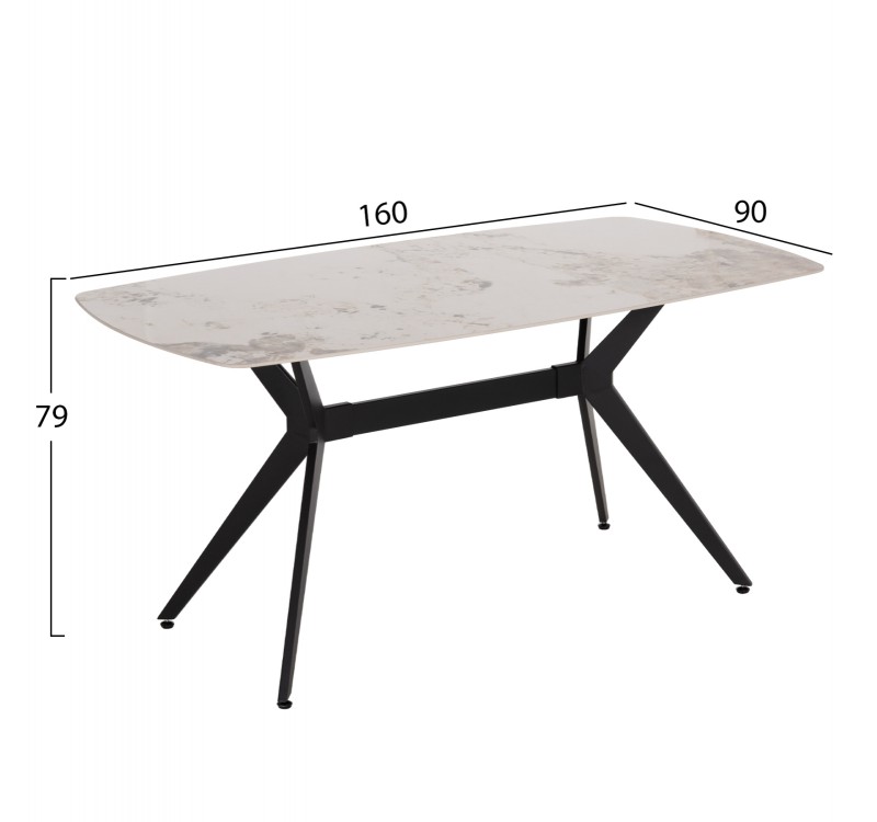 ΣΕΤ ΤΡΑΠΕΖΑΡΙΑΣ 7ΤΜΧ AIKA HM21364 ΚΕΡΑΜΙΚΟ TOP/ΜΕΤΑΛ. ΠΟΔΙΑ--PU ΓΚΡΙ/ΜΕΤΑΛ.ΠΟΔΙΑ