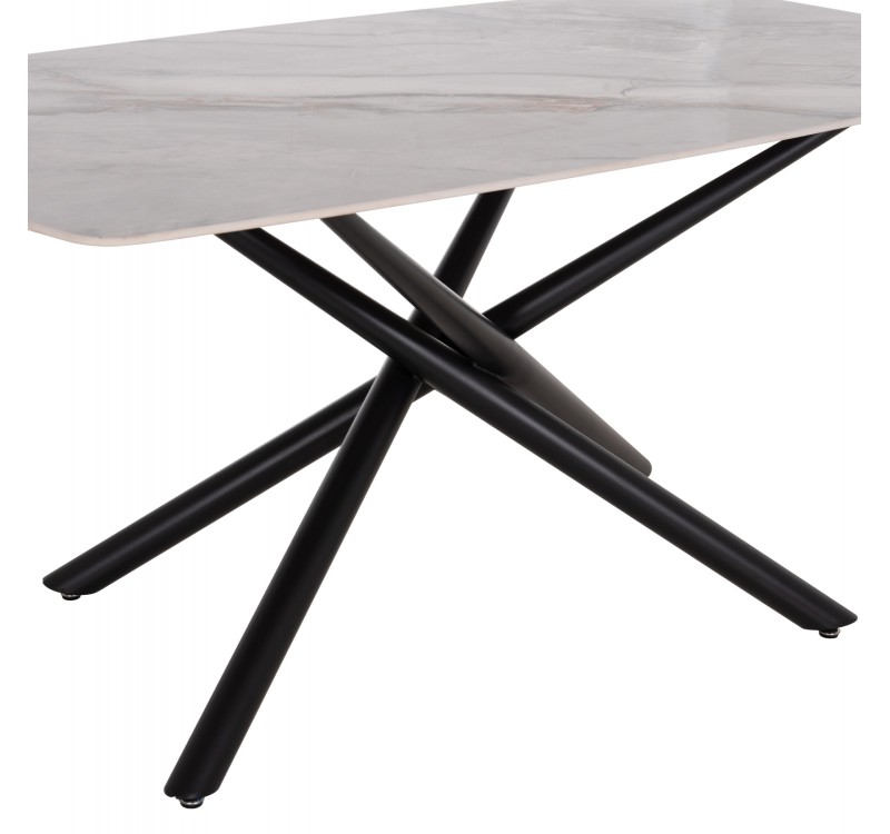 ΣΕΤ ΤΡΑΠΕΖΑΡΙΑΣ 7ΤΜΧ HANAE HM21365 ΚΕΡΑΜΙΚΟ TOP/ΜΕΤΑΛ. ΠΟΔΙΑ--PU ΜΟΚΑ/ΜΕΤΑΛ.ΠΟΔΙΑ