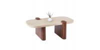 ΤΡΑΠΕΖΙ ΣΑΛΟΝΙΟΥ ARDEN HM18435 MDF TOP ΟΨΗ ΤΡΑΒΕΡΤΙΝΑΣ-MDF ΠΟΔΙΑ ΚΑΡΥΔΙ 120x60x40Υεκ