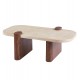 ΤΡΑΠΕΖΙ ΣΑΛΟΝΙΟΥ ARDEN HM18435 MDF TOP ΟΨΗ ΤΡΑΒΕΡΤΙΝΑΣ-MDF ΠΟΔΙΑ ΚΑΡΥΔΙ 120x60x40Υεκ