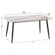 ΣΕΤ ΤΡΑΠΕΖΑΡΙΑΣ 5ΤΜΧ DRENNY HM10952.03 ΚΕΡΑΜΙΚΟ TOP--ΥΦΑΣΜΑ TAUPE & ΜΕΤΑΛ.ΠΟΔΙΑ