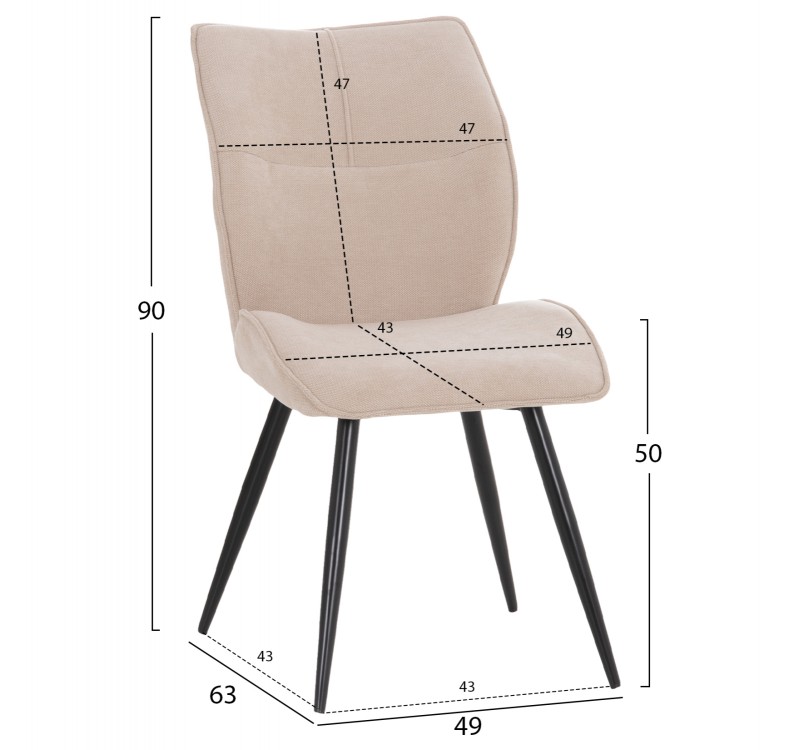 ΣΕΤ ΤΡΑΠΕΖΑΡΙΑΣ 5ΤΜΧ GAFF HM10955.02 ΚΕΡΑΜΙΚΟ TOP--ΥΦΑΣΜΑ ΜΠΕΖ & ΜΕΤΑΛ.ΠΟΔΙΑ ΜΑΥΡΑ