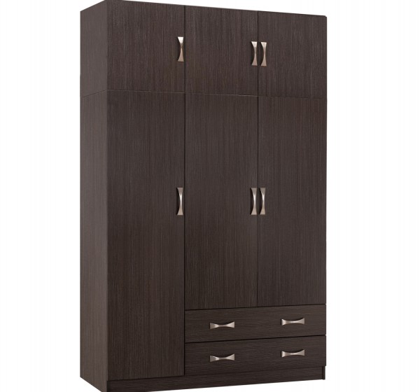 ΝΤΟΥΛΑΠΑ 3ΦΥΛΛΗ ΜΕ ΠΑΤΑΡΙ CARLY HM10891.01 ΜΕΛΑΜΙΝΗ ΣΕ ZEBRANO 150X55Χ240Υεκ.