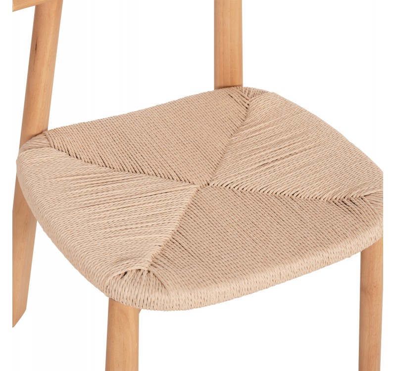 KΑΡΕΚΛΑ ΤΡΑΠΕΖΑΡΙΑΣ OSORIO HM18335.01 RUBBERWOOD & ΣΧΟΙΝΙ ΣΕ ΦΥΣΙΚΟ 51x55x74Υεκ