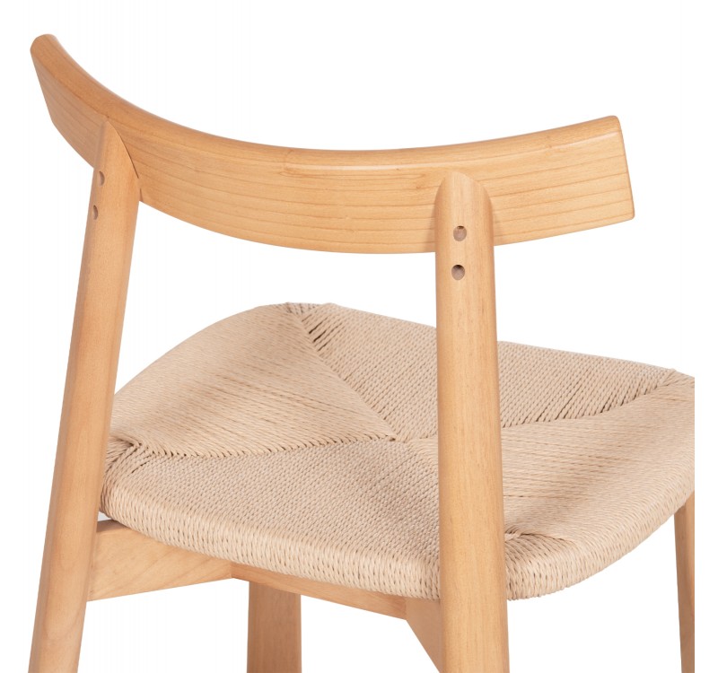 KΑΡΕΚΛΑ ΤΡΑΠΕΖΑΡΙΑΣ OSORIO HM18335.01 RUBBERWOOD & ΣΧΟΙΝΙ ΣΕ ΦΥΣΙΚΟ 51x55x74Υεκ