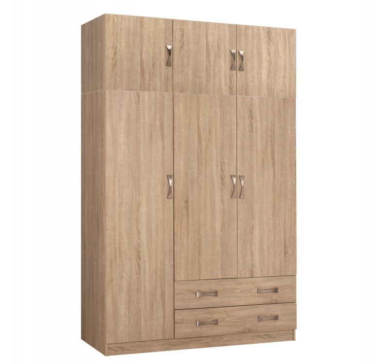 ΝΤΟΥΛΑΠΑ 3ΦΥΛΛΗ ΜΕ ΠΑΤΑΡΙ CARLY HM10891.02 ΜΕΛΑΜΙΝΗ ΣΕ SONAMA 150X55Χ240Υεκ.