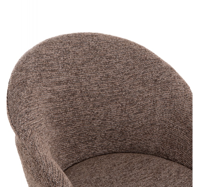 ΣΕΤ ΤΡΑΠΕΖΑΡΙΑΣ 7ΤΜΧ MANDY HM10957.03 MDF TOP--ΥΦΑΣΜΑ TAUPE & ΜΕΤΑΛ.ΠΟΔΙΑ